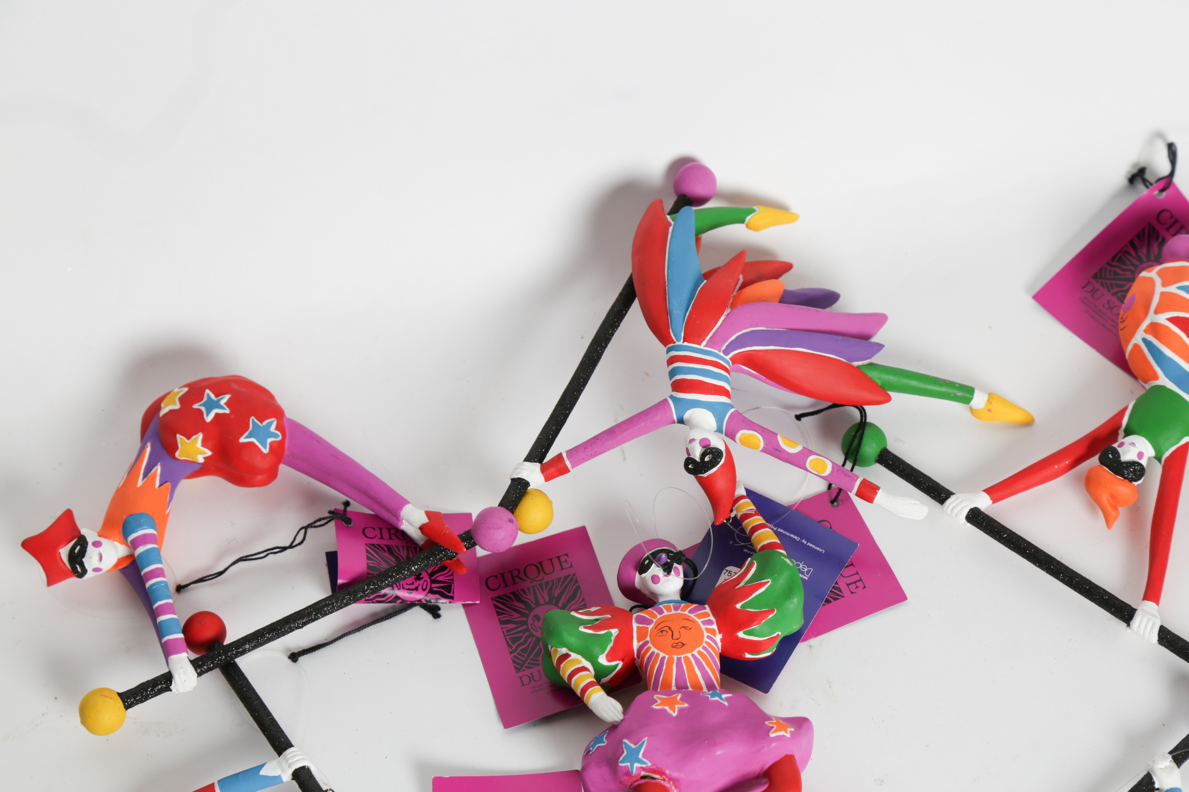 Set of Department 56 Cirque Du Soleil Ornaments