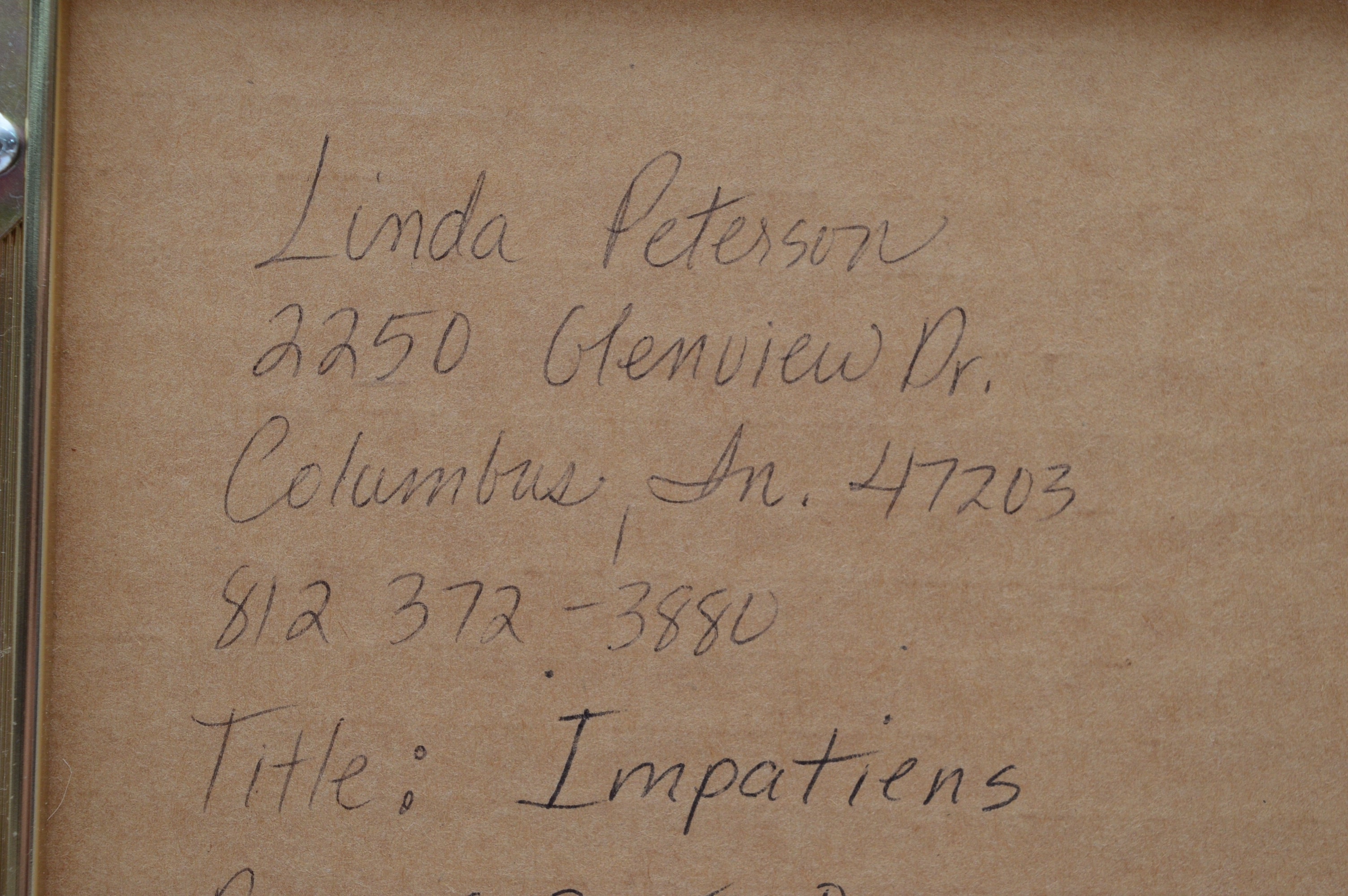 Original Watercolor by Linda Peterson