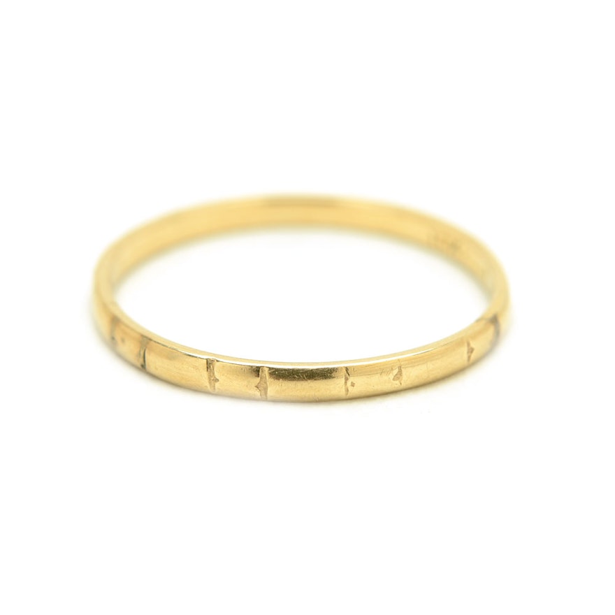 10K Yellow Gold Band