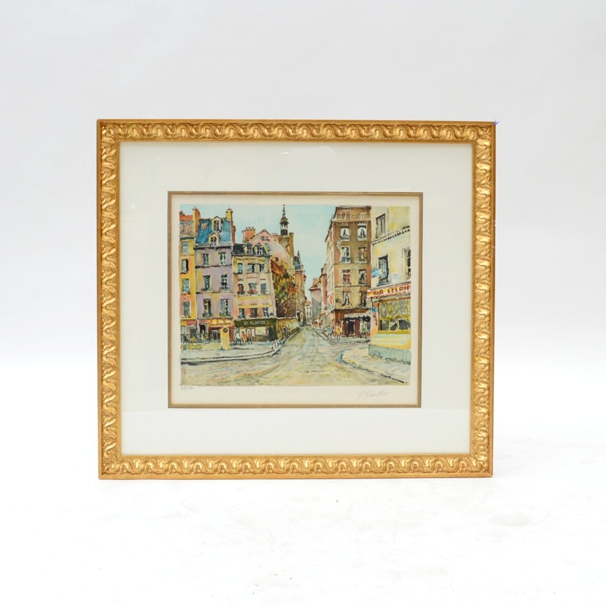 Pierre Eugene Cambier Limited Edition Color Lithograph