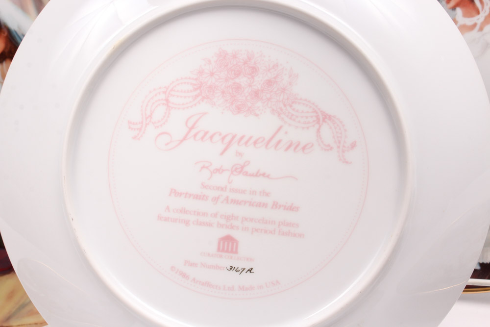 Rob Sauber "Portraits of American Brides" Collectors Plates