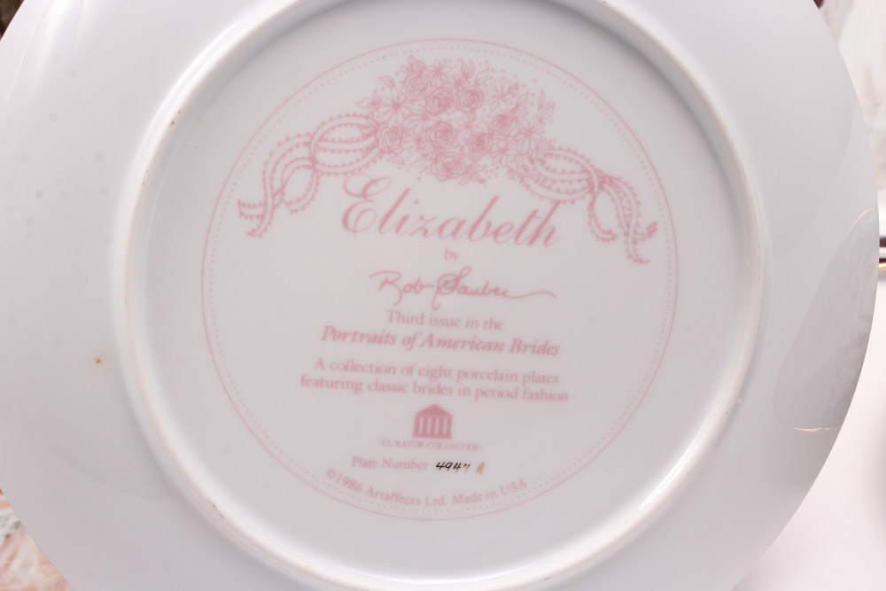 Rob Sauber "Portraits of American Brides" Collectors Plates