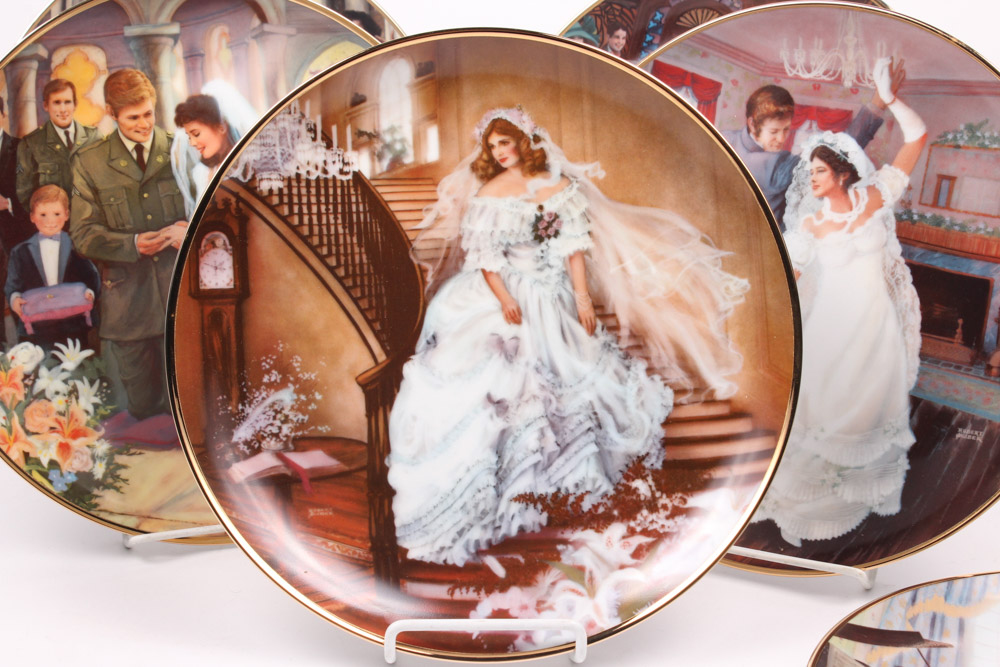Rob Sauber "Portraits of American Brides" Collectors Plates