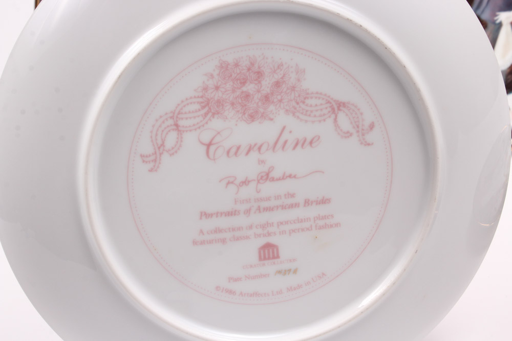 Rob Sauber "Portraits of American Brides" Collectors Plates