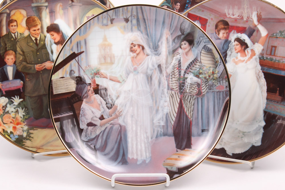 Rob Sauber "Portraits of American Brides" Collectors Plates