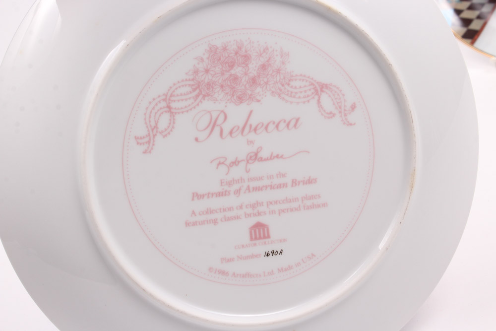 Rob Sauber "Portraits of American Brides" Collectors Plates