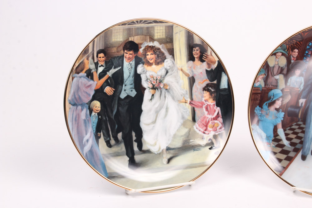 Rob Sauber "Portraits of American Brides" Collectors Plates