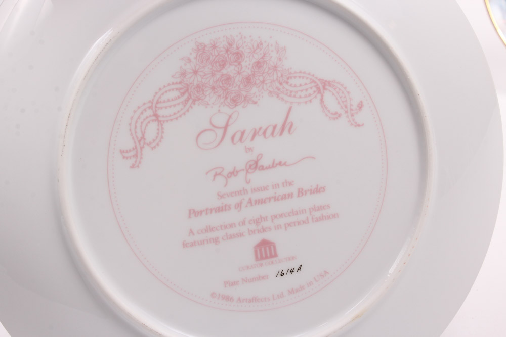 Rob Sauber "Portraits of American Brides" Collectors Plates