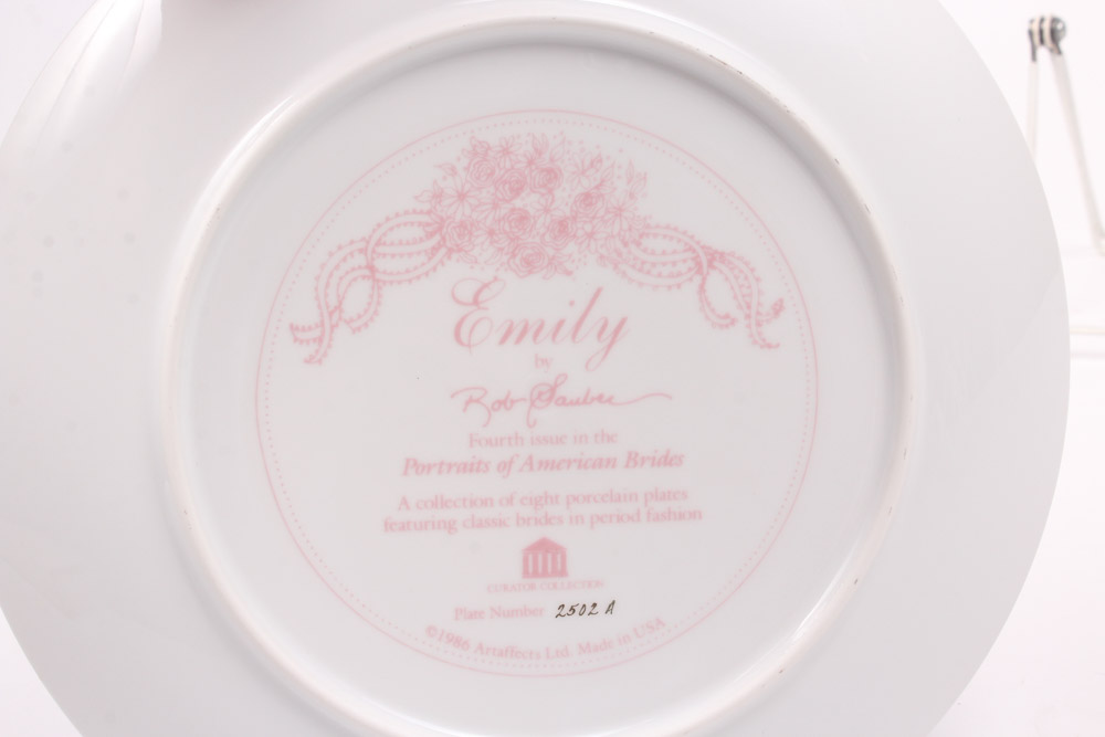 Rob Sauber "Portraits of American Brides" Collectors Plates