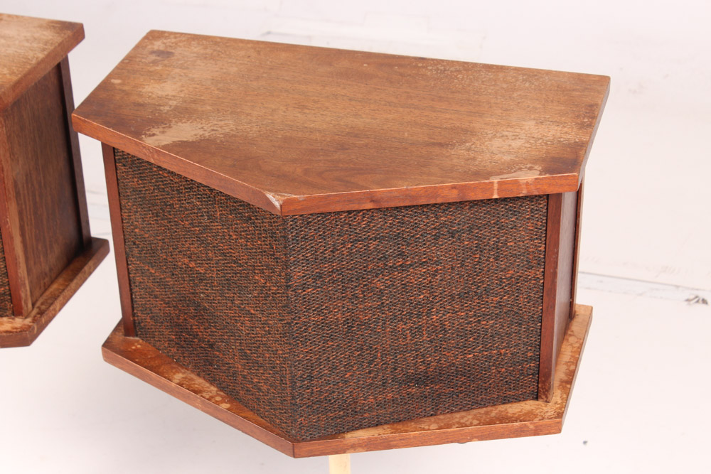 Vintage Bose 901 Series II Speakers on Tulip Stands