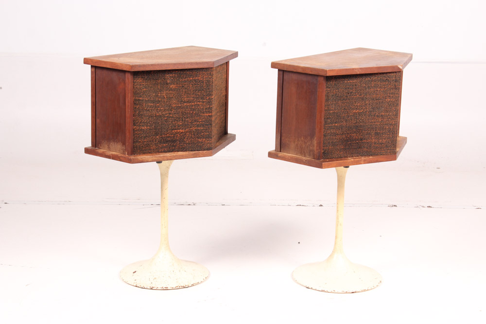 Vintage Bose 901 Series II Speakers on Tulip Stands