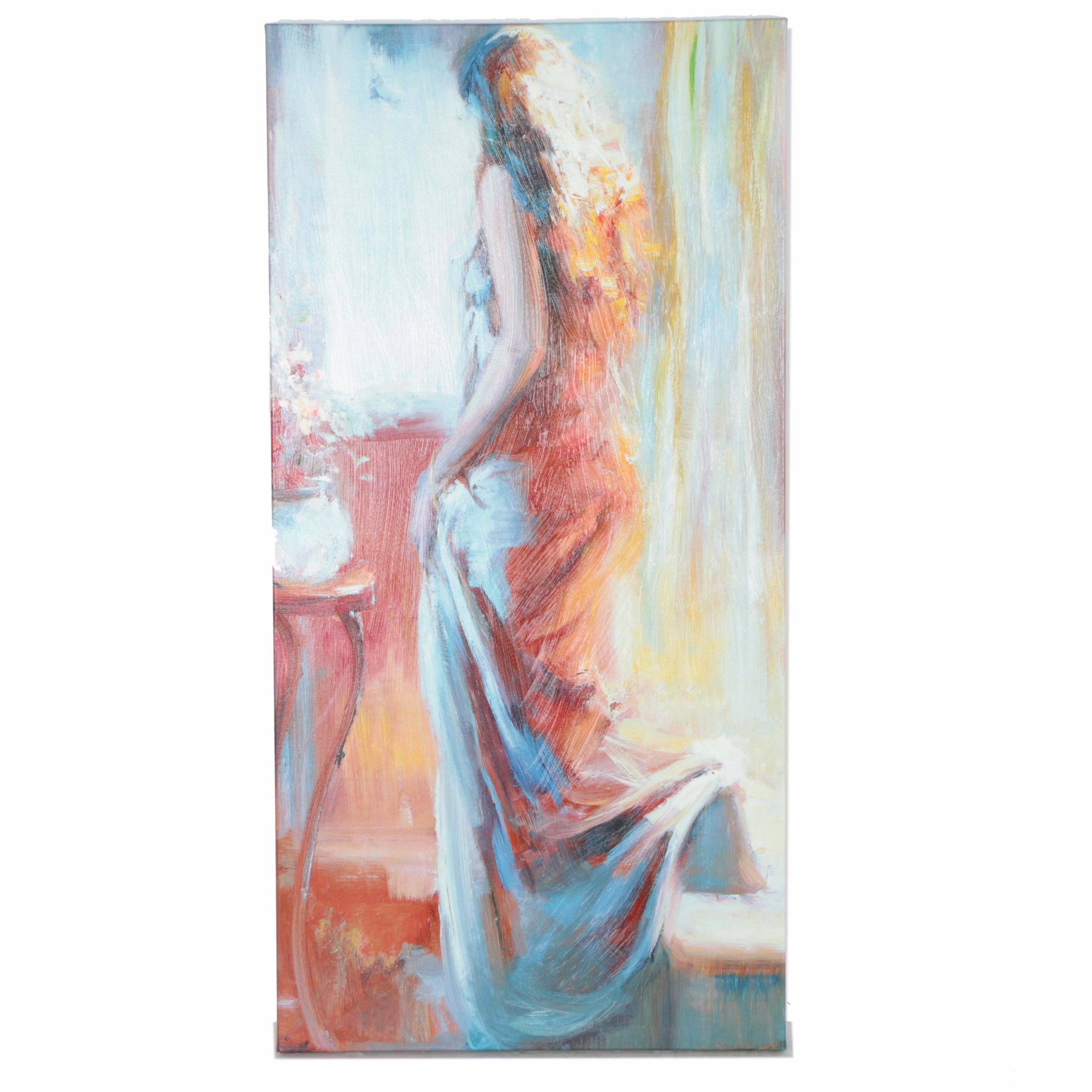 Varnished Giclee on Canvas of Female Posterior