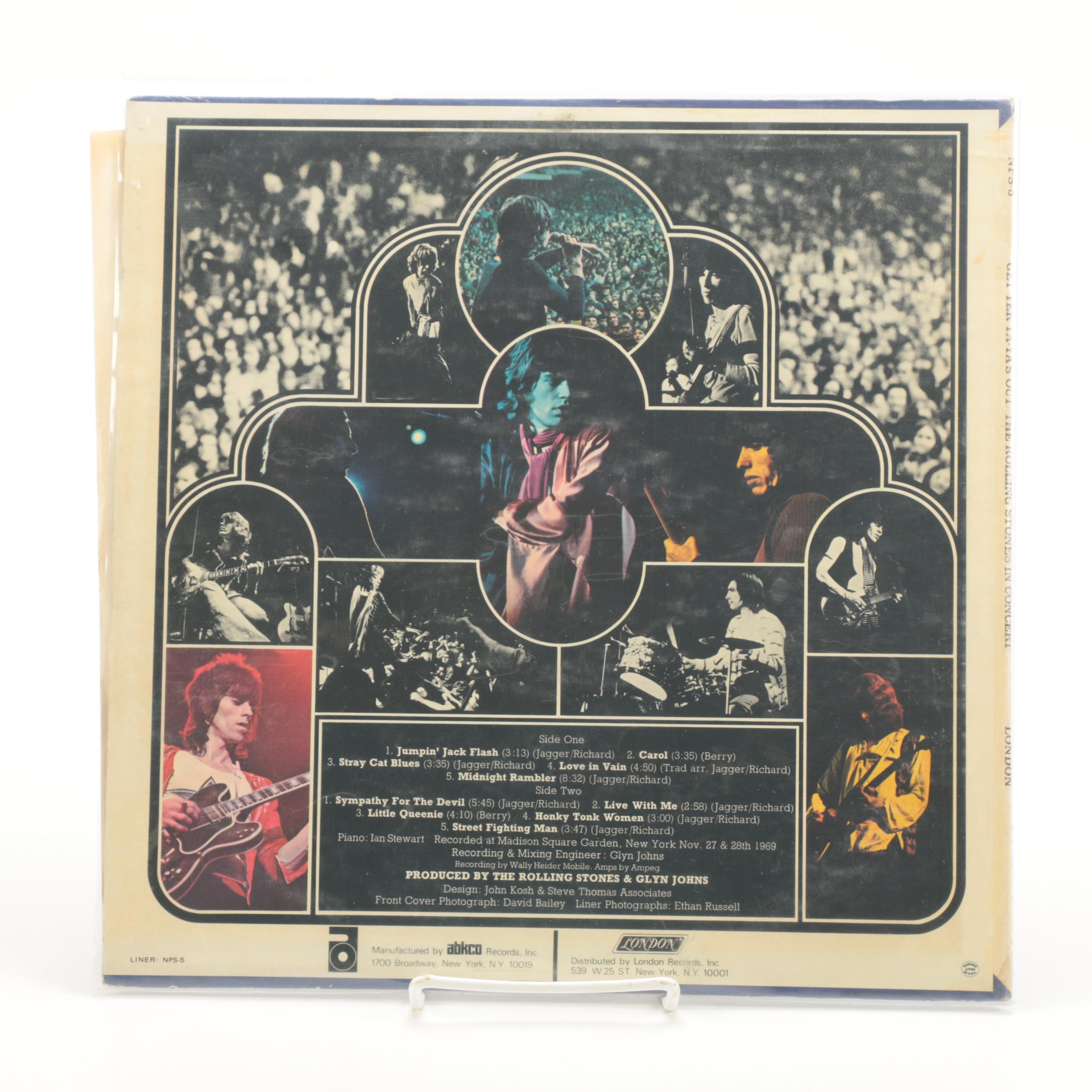 Rolling Stones "Get Yer Ya-Ya's Out!" and "Play With Fire" Russian Print Records