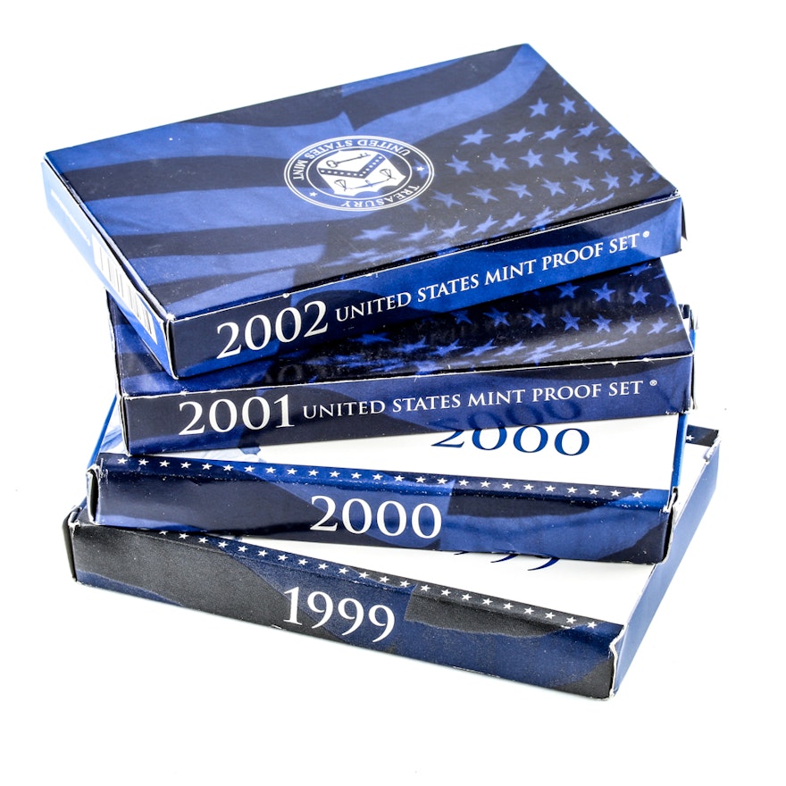 United States Mint Proof Sets 1999-2002