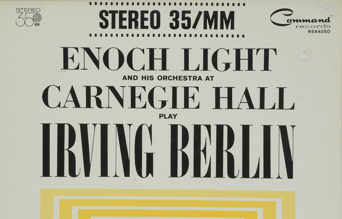 Two Framed Displays of Enoch Light LP Sleeves