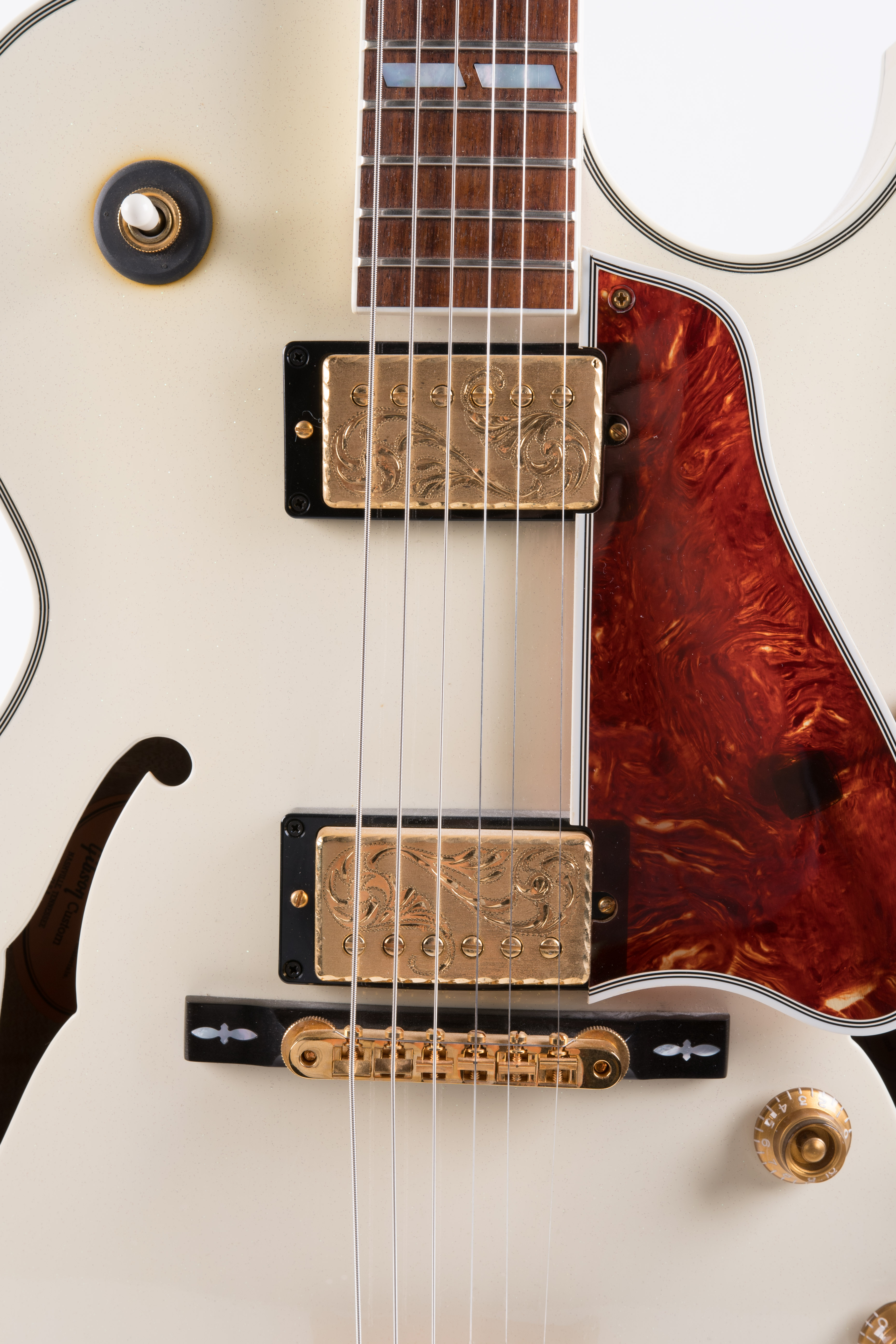 Gibson Custom Shop L-4 10th Anniversary Diamond White Sparkle Guitar