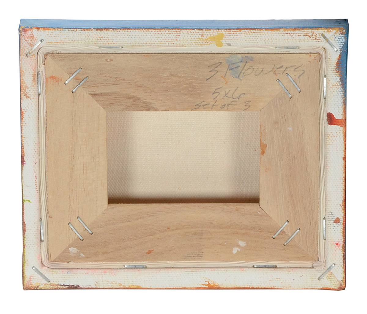 Lisa Schafer Original Acrylic and Gold Leaf on Canvas Triptych