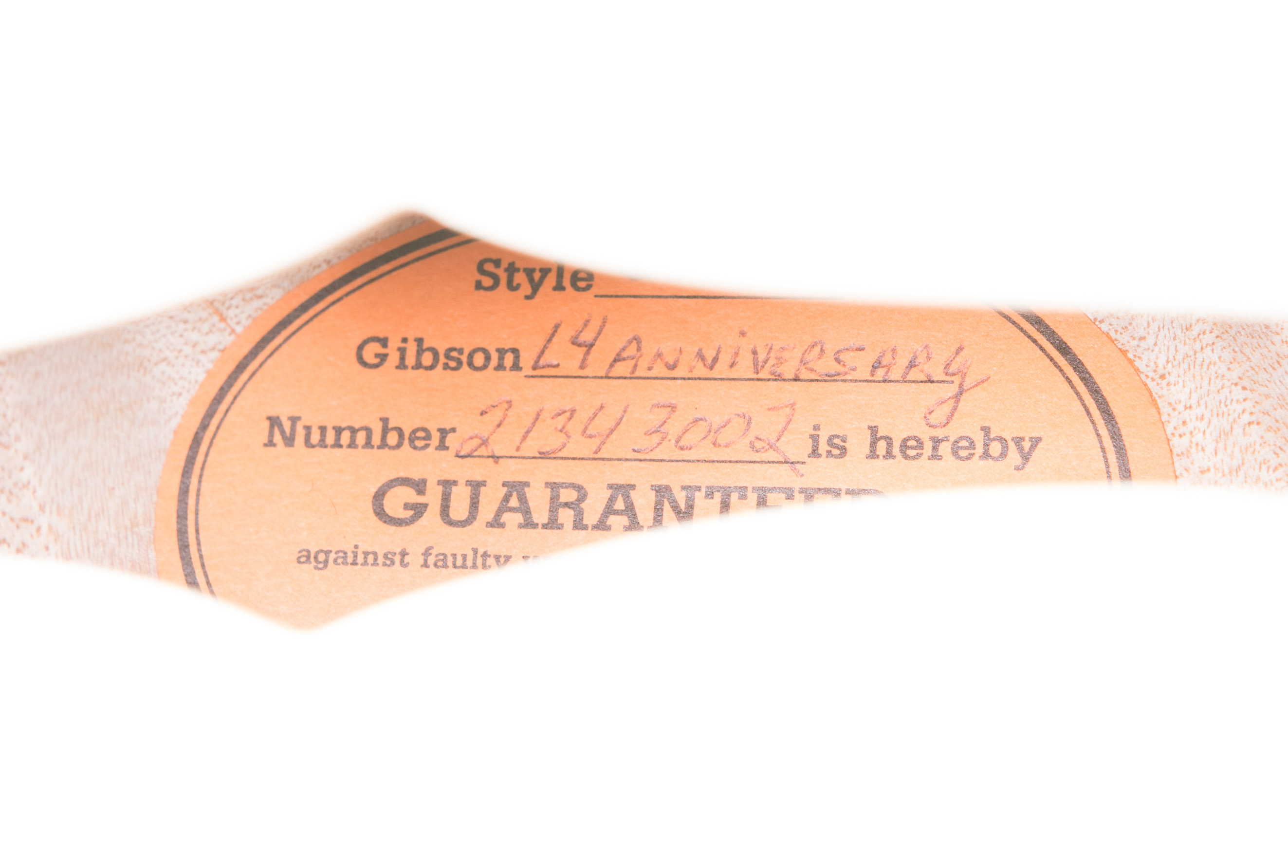 Gibson Custom Shop L-4 10th Anniversary Diamond White Sparkle Guitar