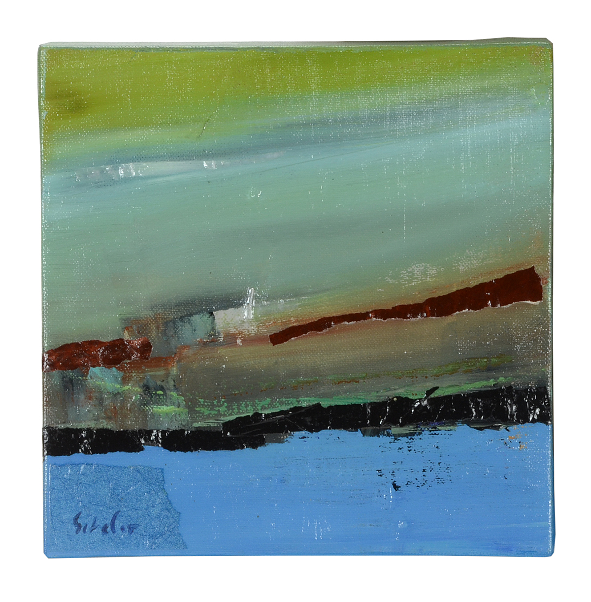 Lisa Schafer Original Mixed Media on Canvas Diptych