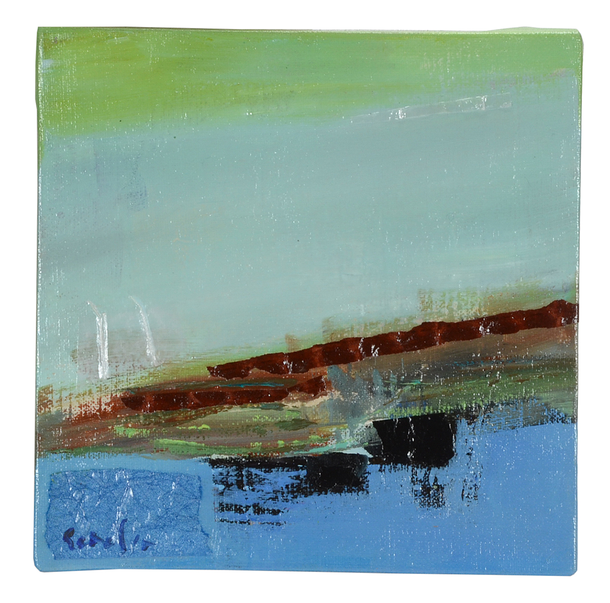 Lisa Schafer Original Mixed Media on Canvas Diptych