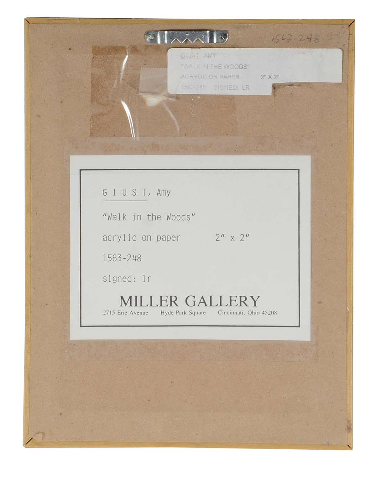 Amy Giust Original Acrylic Miniature on Paper "Walk in the Woods"