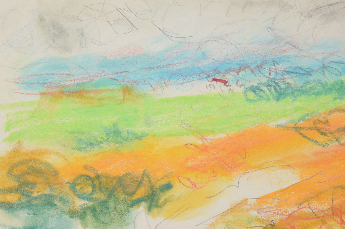 Paul Chidlaw Original Mixed Media Drawing on Paper