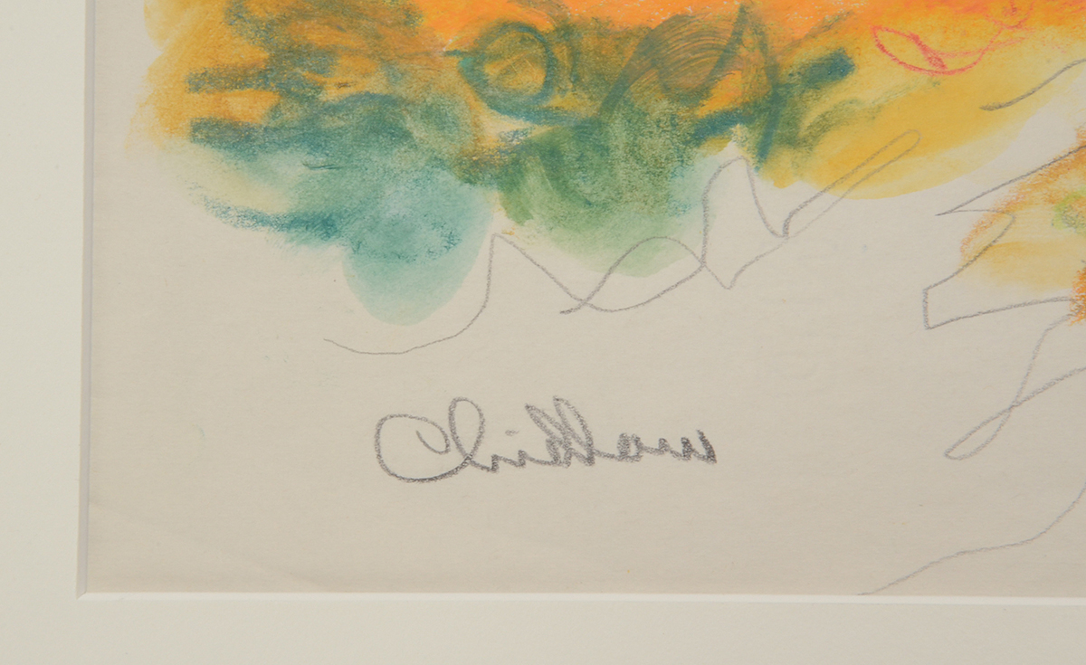 Paul Chidlaw Original Mixed Media Drawing on Paper