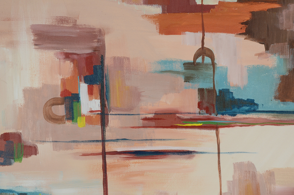 Coe 2001 Abstract Oil Painting on Canvas