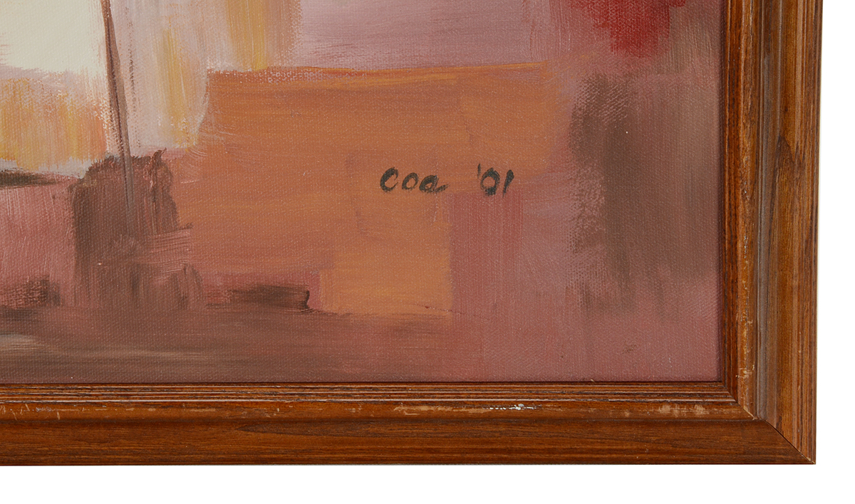 Coe 2001 Abstract Oil Painting on Canvas