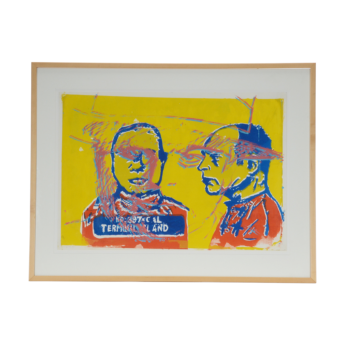 Signed Limited Edition 1988 Serigraph "One on Top of the Other"