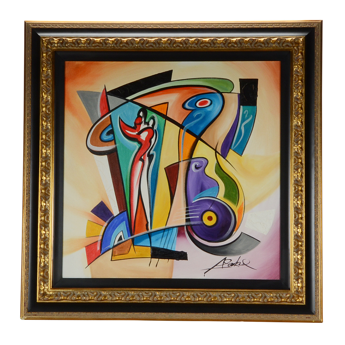 Alfred Gockel Original Large Mixed Media Painting on Canvas "Tripping"