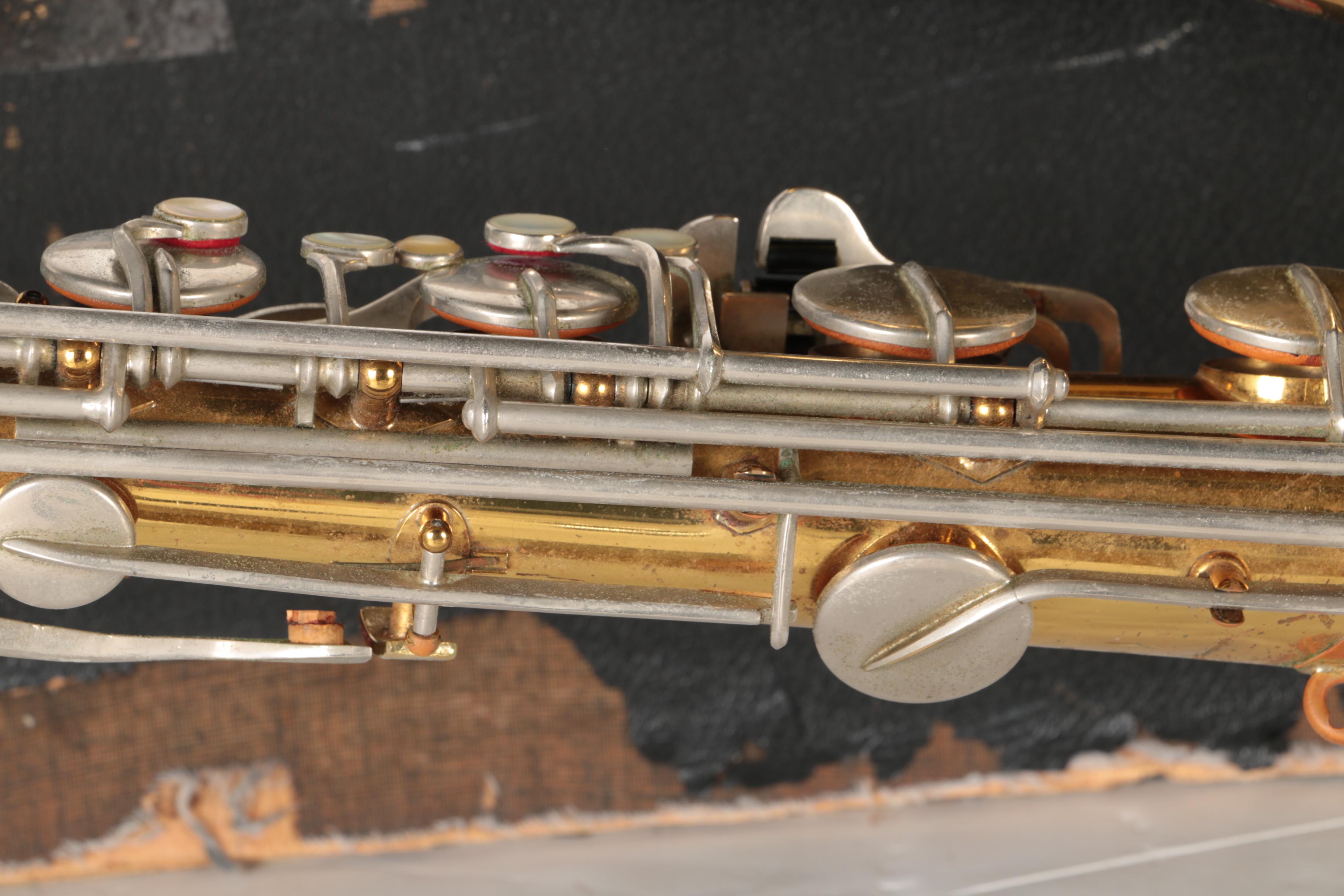 Vintage Bundy Baritone Saxophone With Case