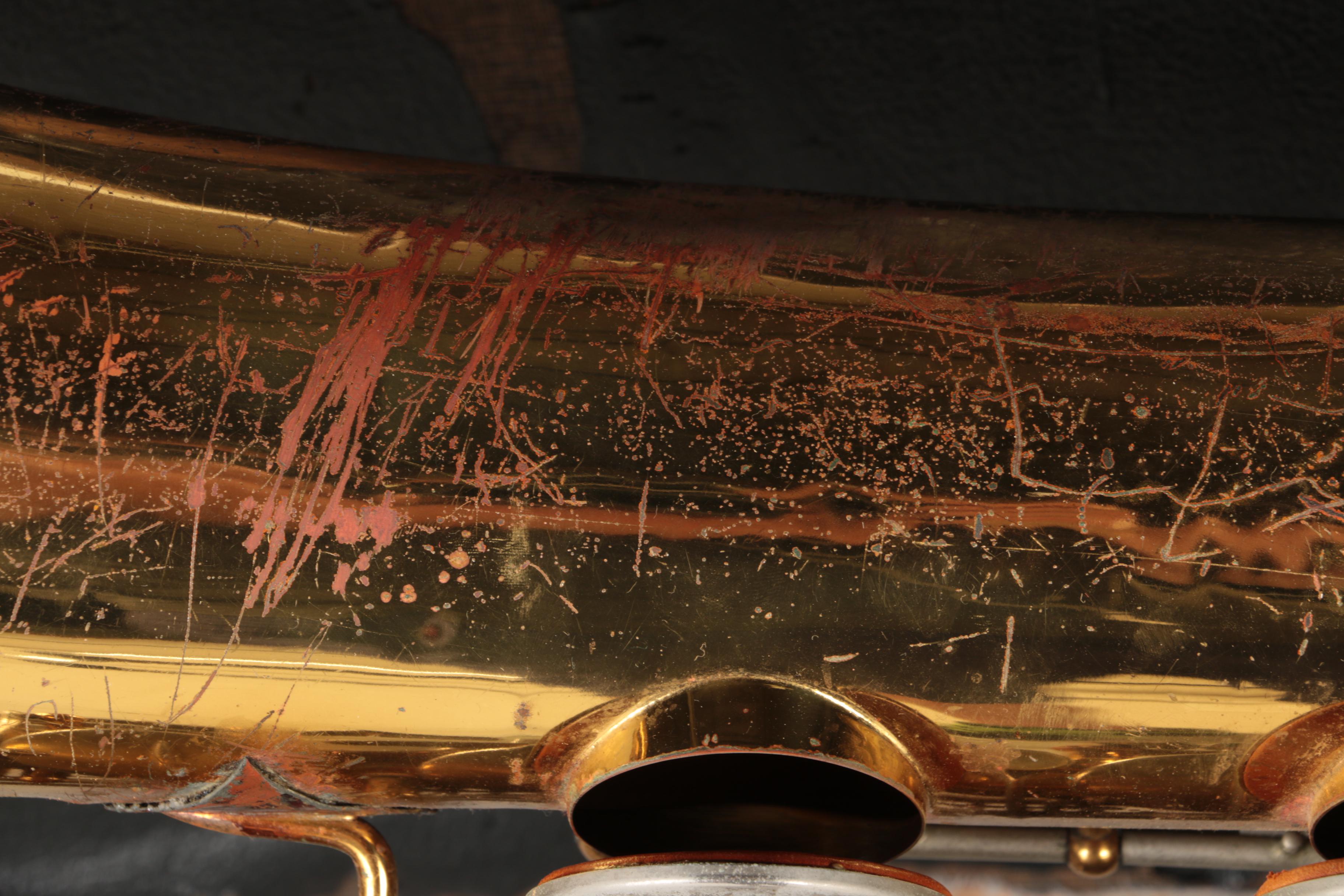 Vintage Bundy Baritone Saxophone With Case