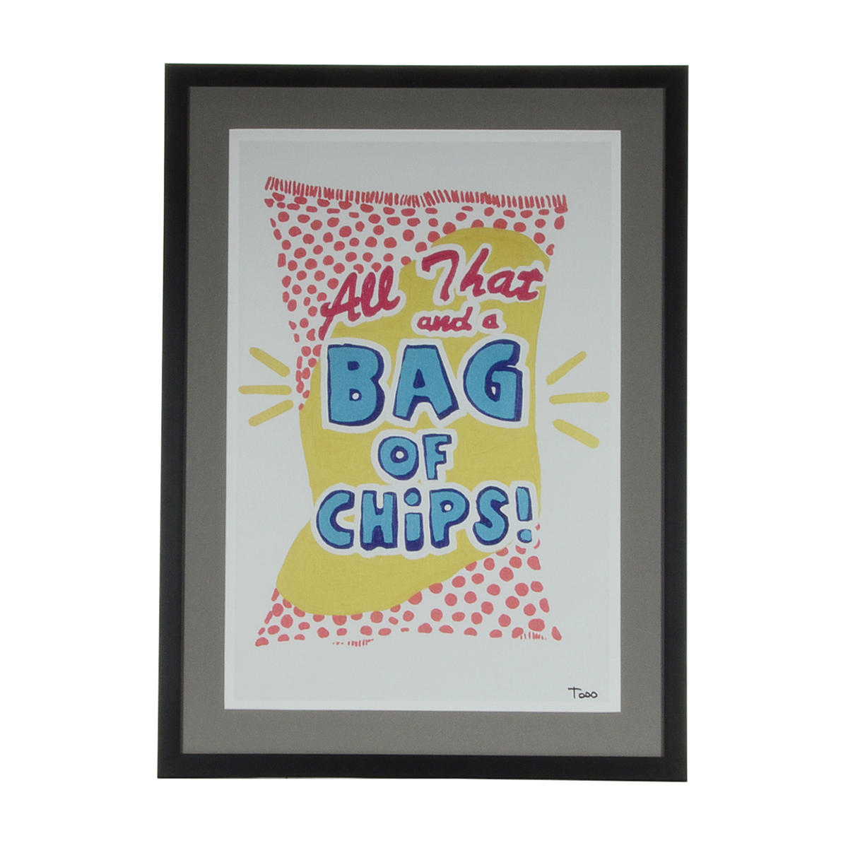 Todd Goldman Signed Giclee "All That and a Bag of Chips"