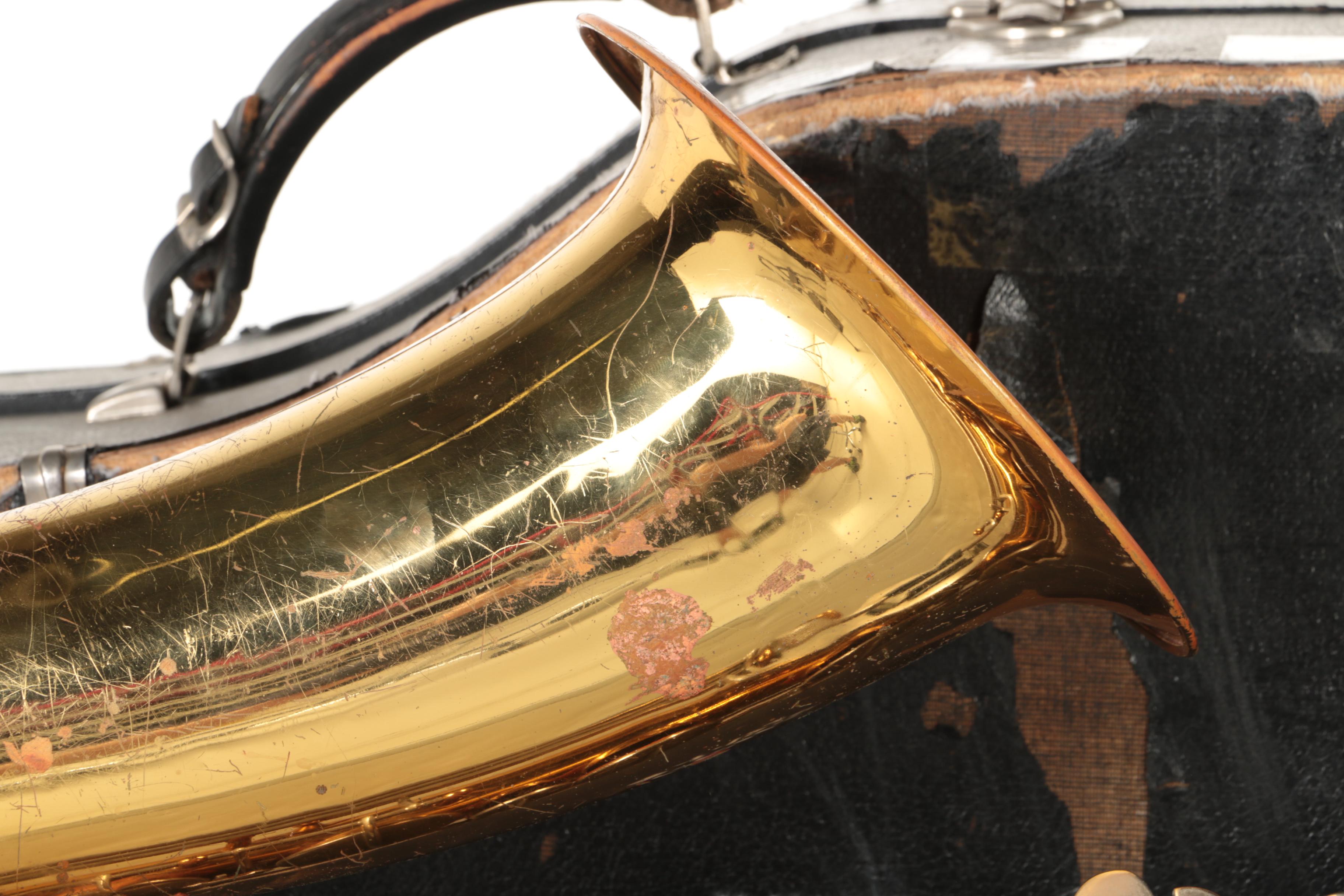 Vintage Bundy Baritone Saxophone With Case