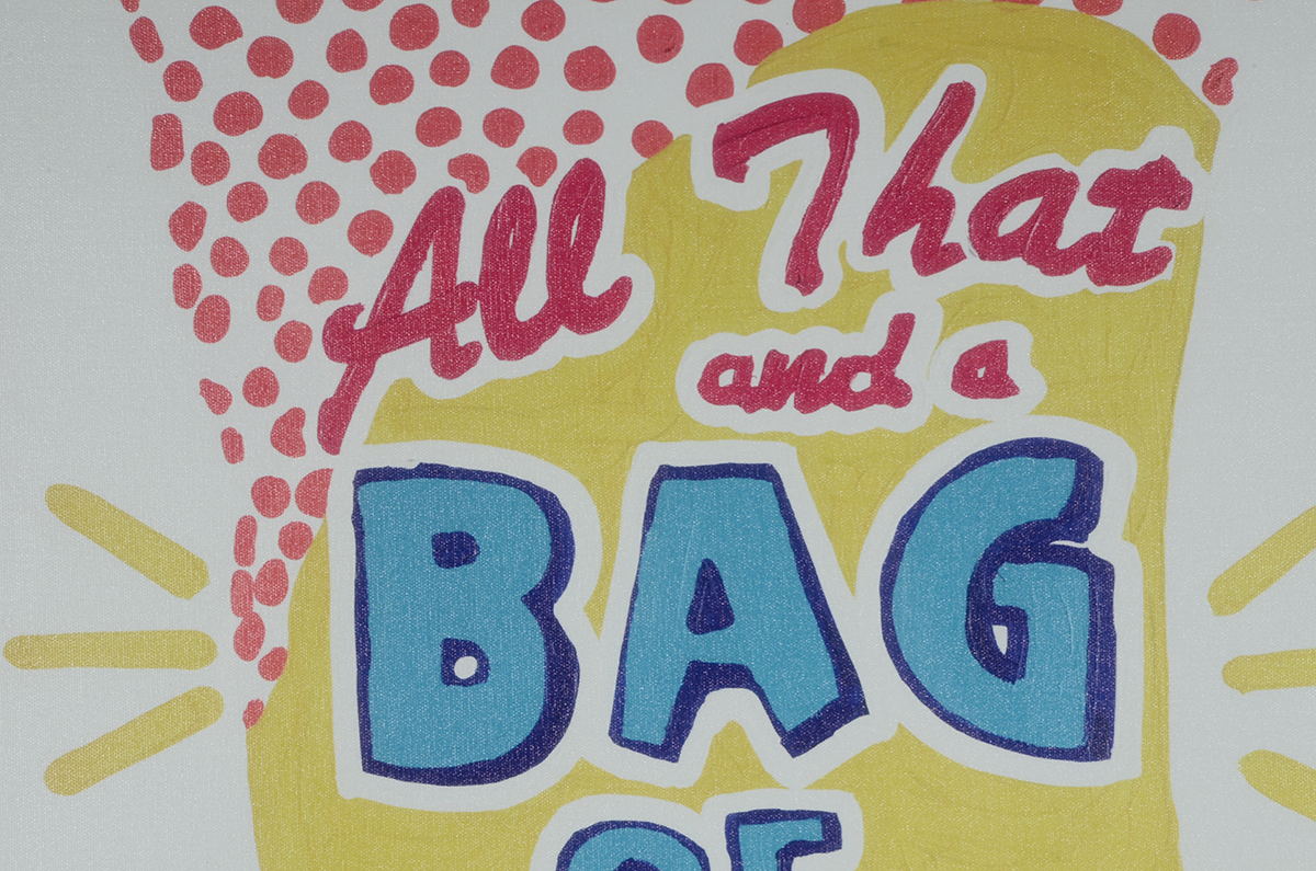 Todd Goldman Signed Giclee "All That and a Bag of Chips"