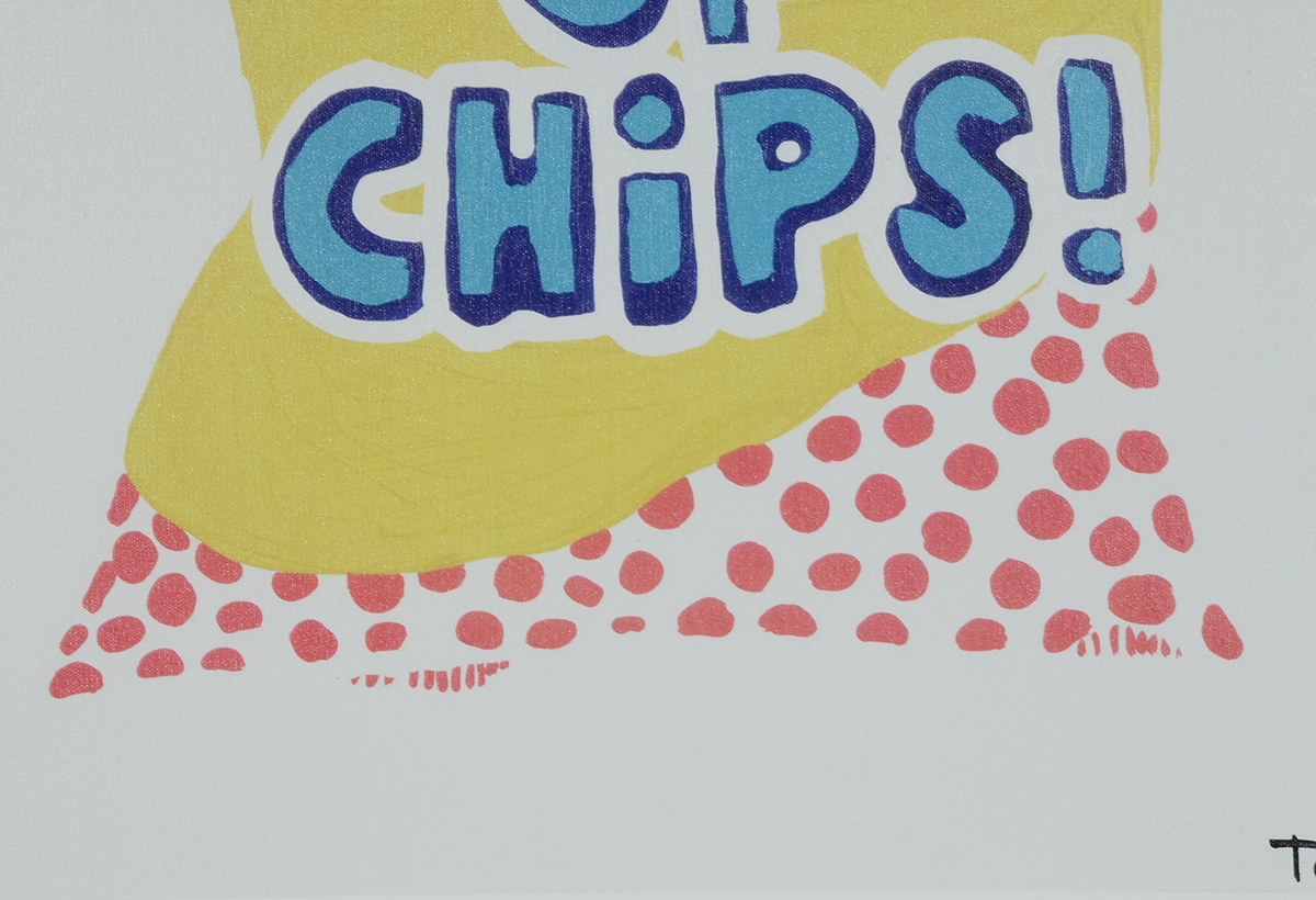 Todd Goldman Signed Giclee "All That and a Bag of Chips"
