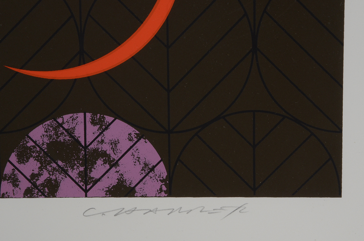 Charley Harper Signed Limited Edition Serigraph "Redbirds and Redbuds"