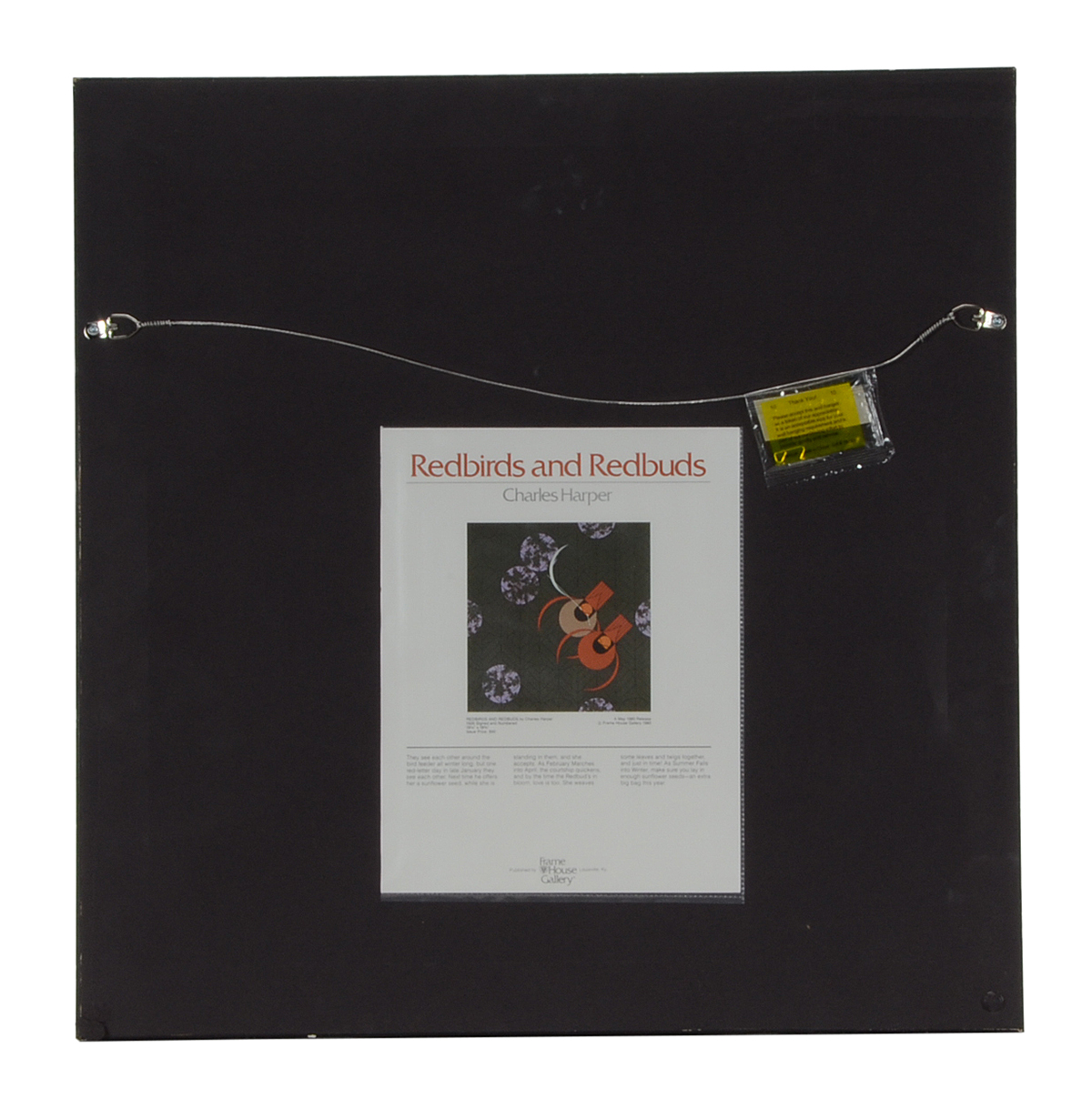 Charley Harper Signed Limited Edition Serigraph "Redbirds and Redbuds"