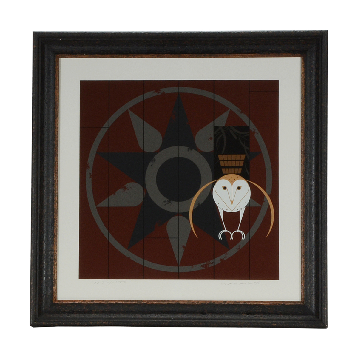 Charley Harper Signed Limited Edition Serigraph "Hexit"