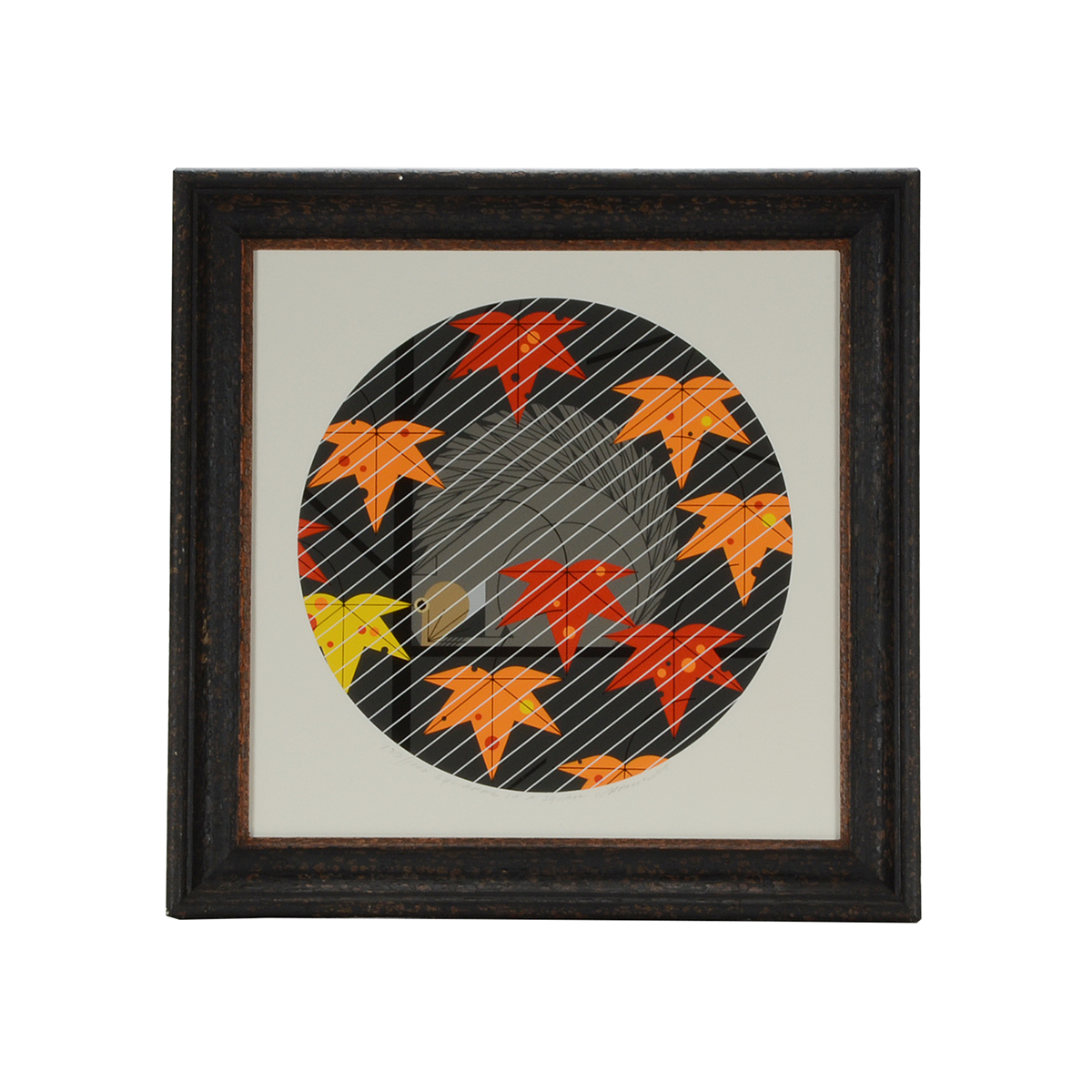 Charley Harper Signed Limited Edition Serigraph "Squirrel in a Squall"