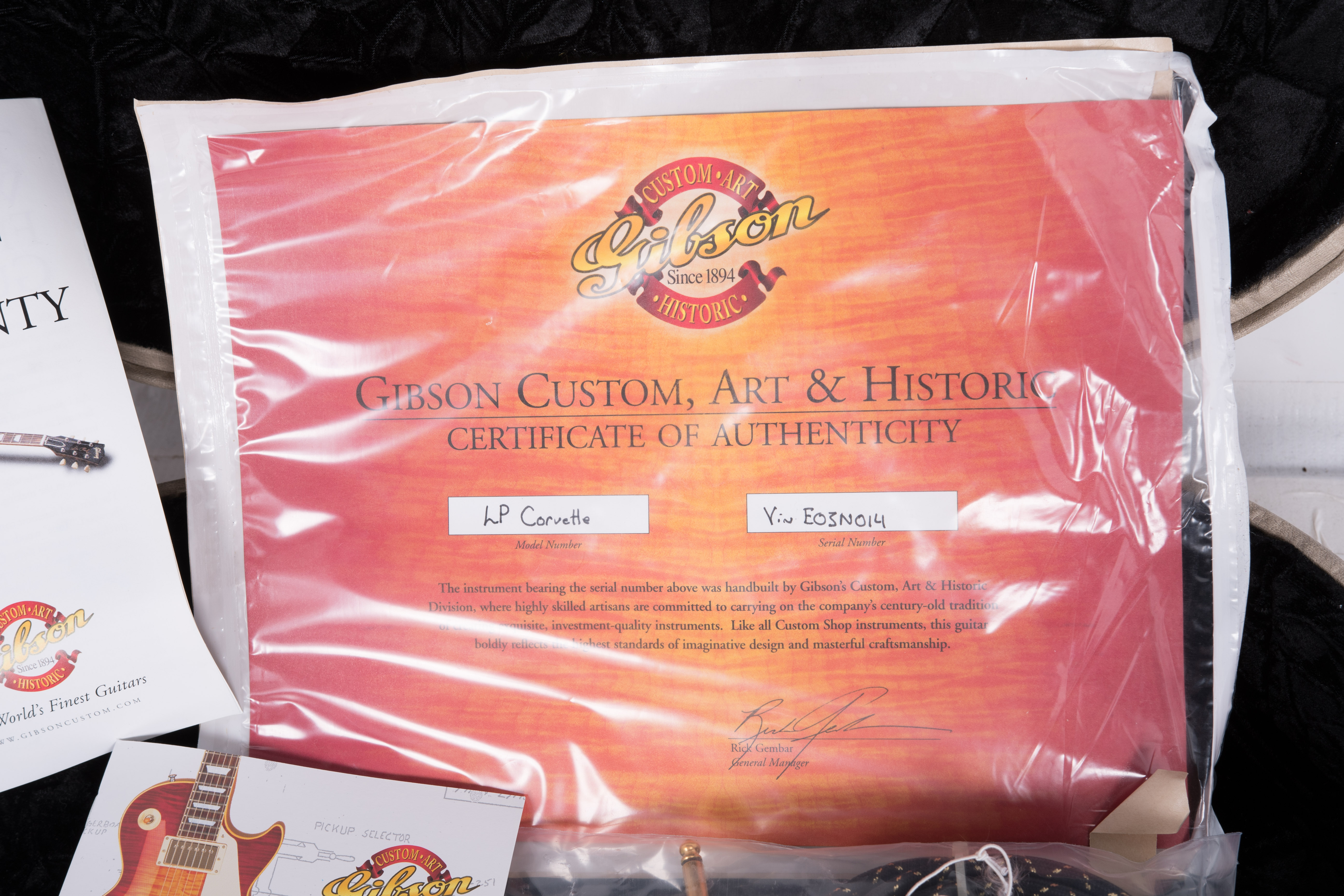 Gibson Custom Shop Les Paul Double Cutaway Corvette 50th Anniversary Edition