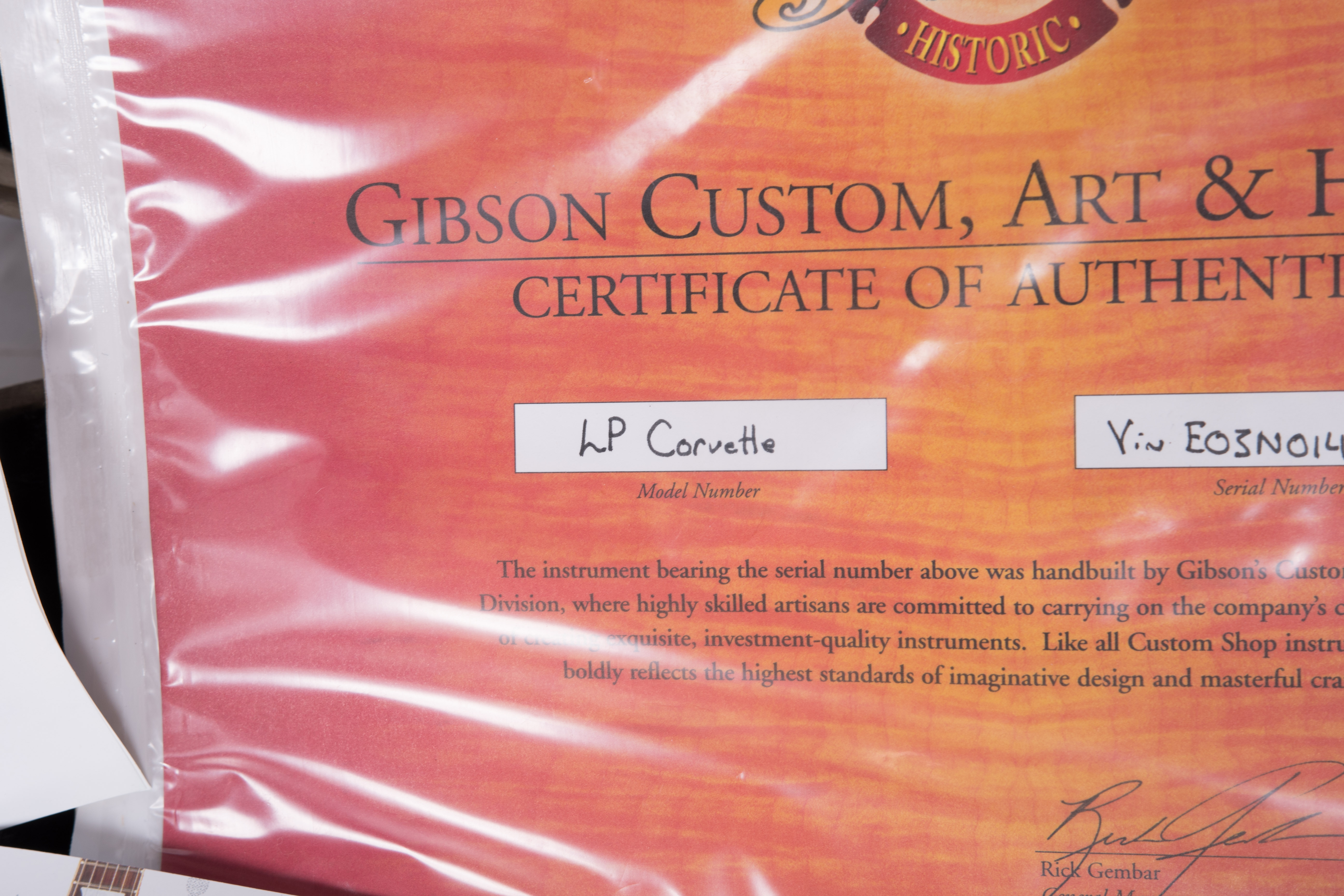 Gibson Custom Shop Les Paul Double Cutaway Corvette 50th Anniversary Edition