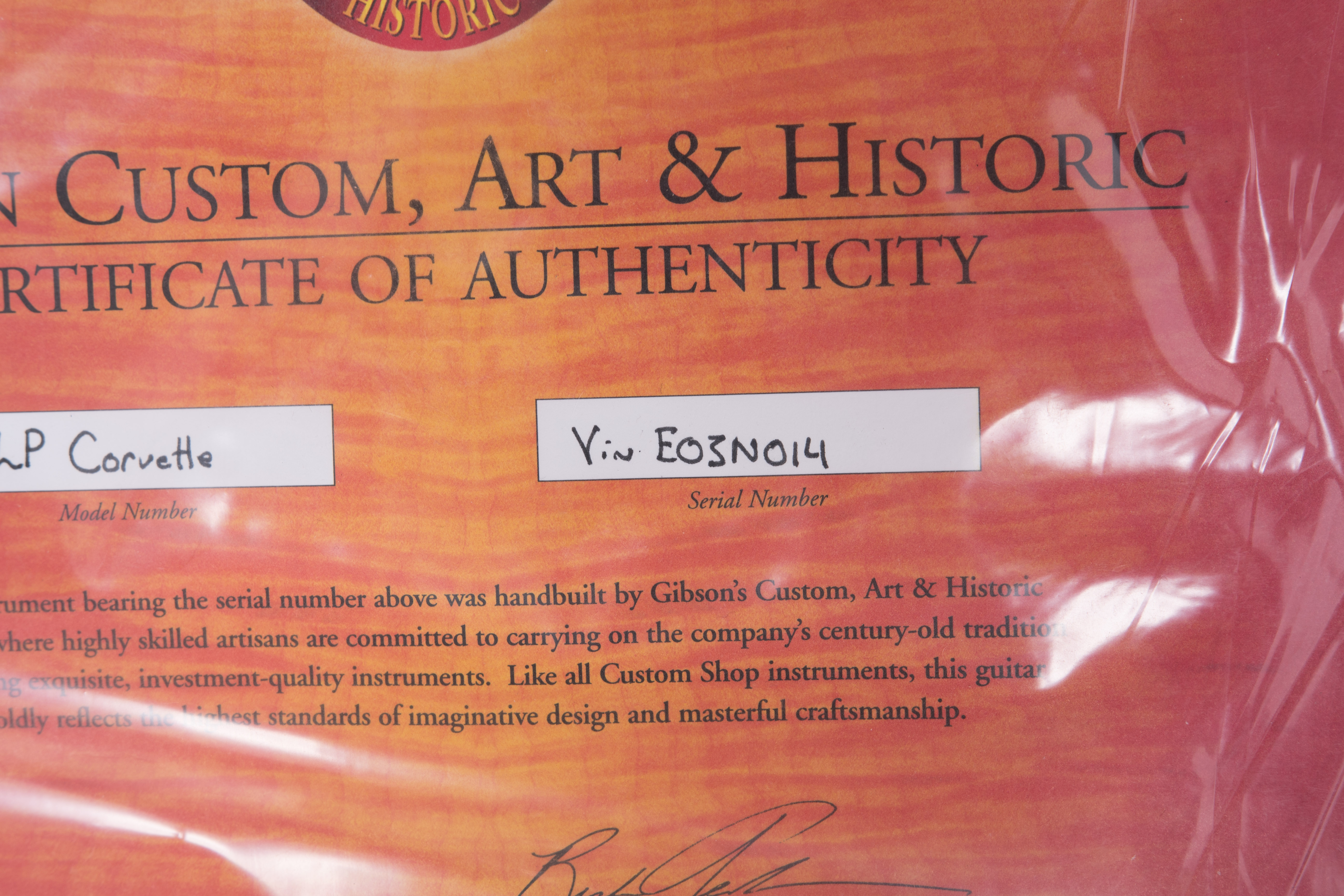 Gibson Custom Shop Les Paul Double Cutaway Corvette 50th Anniversary Edition