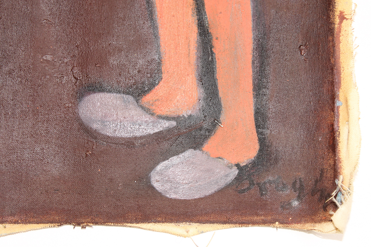 Collection of Four Eastern European Folk Art Cloth Paintings