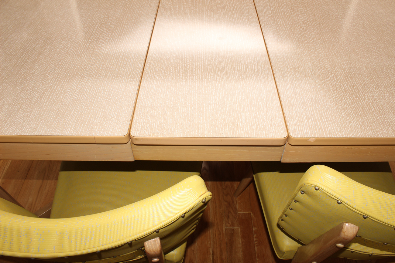 Mid Century Modern Blonde Dining Table and Chairs by Meier Pohlmann