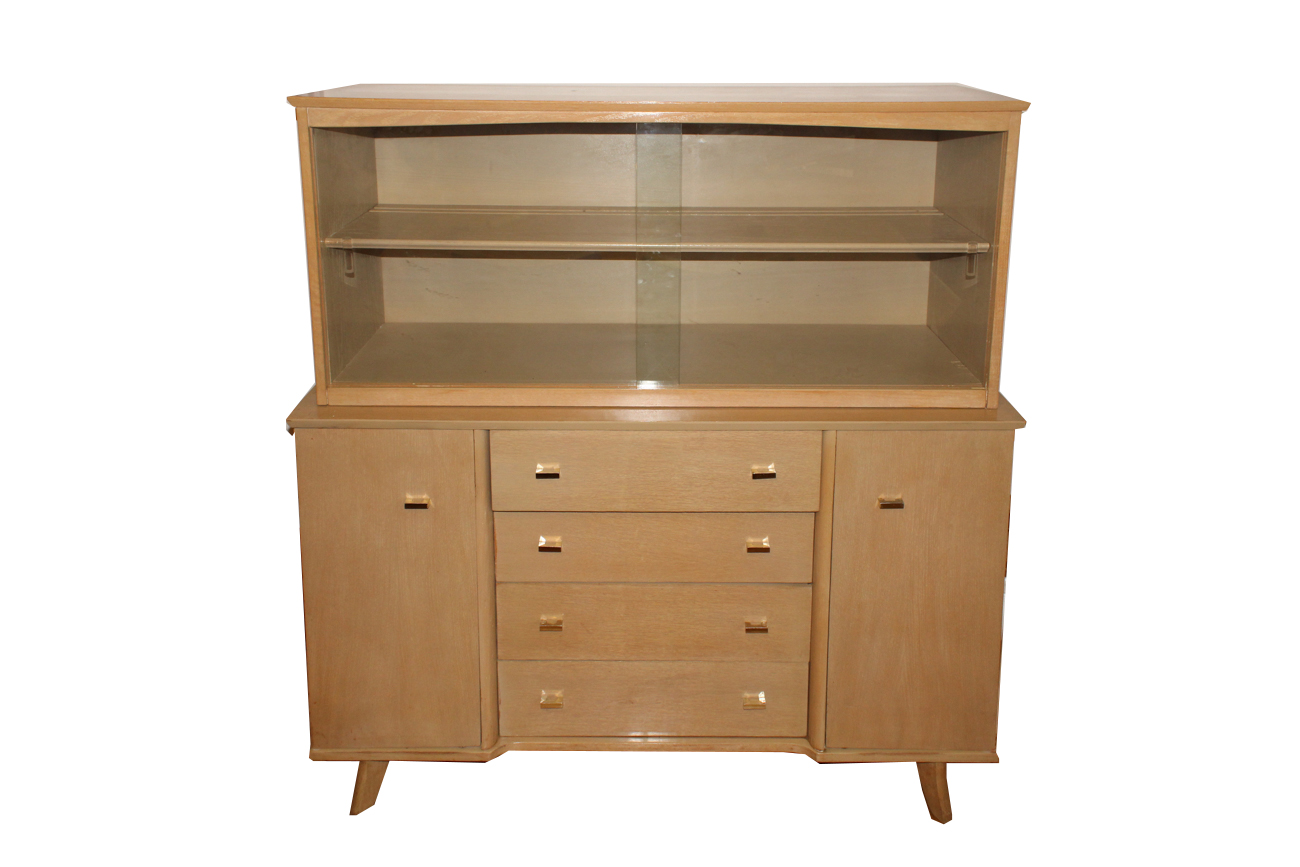 Mid Century Modern Blonde Dining Hutch by Meier Pohlmann