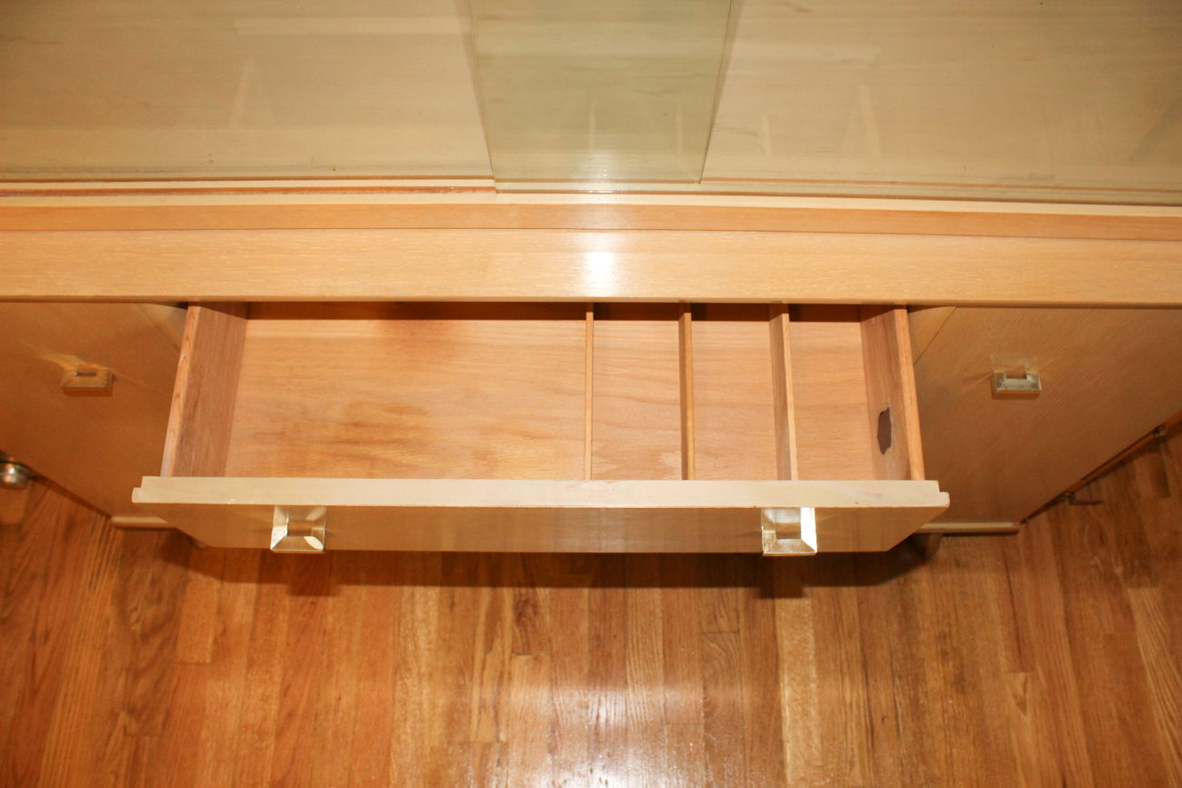 Mid Century Modern Blonde Dining Hutch by Meier Pohlmann