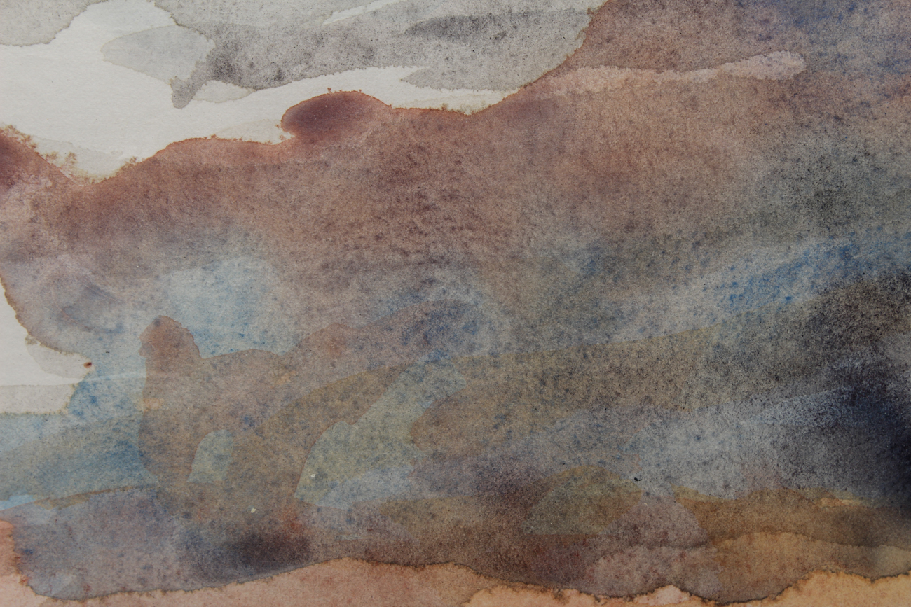 Original John Edward Dundin Watercolor Painting