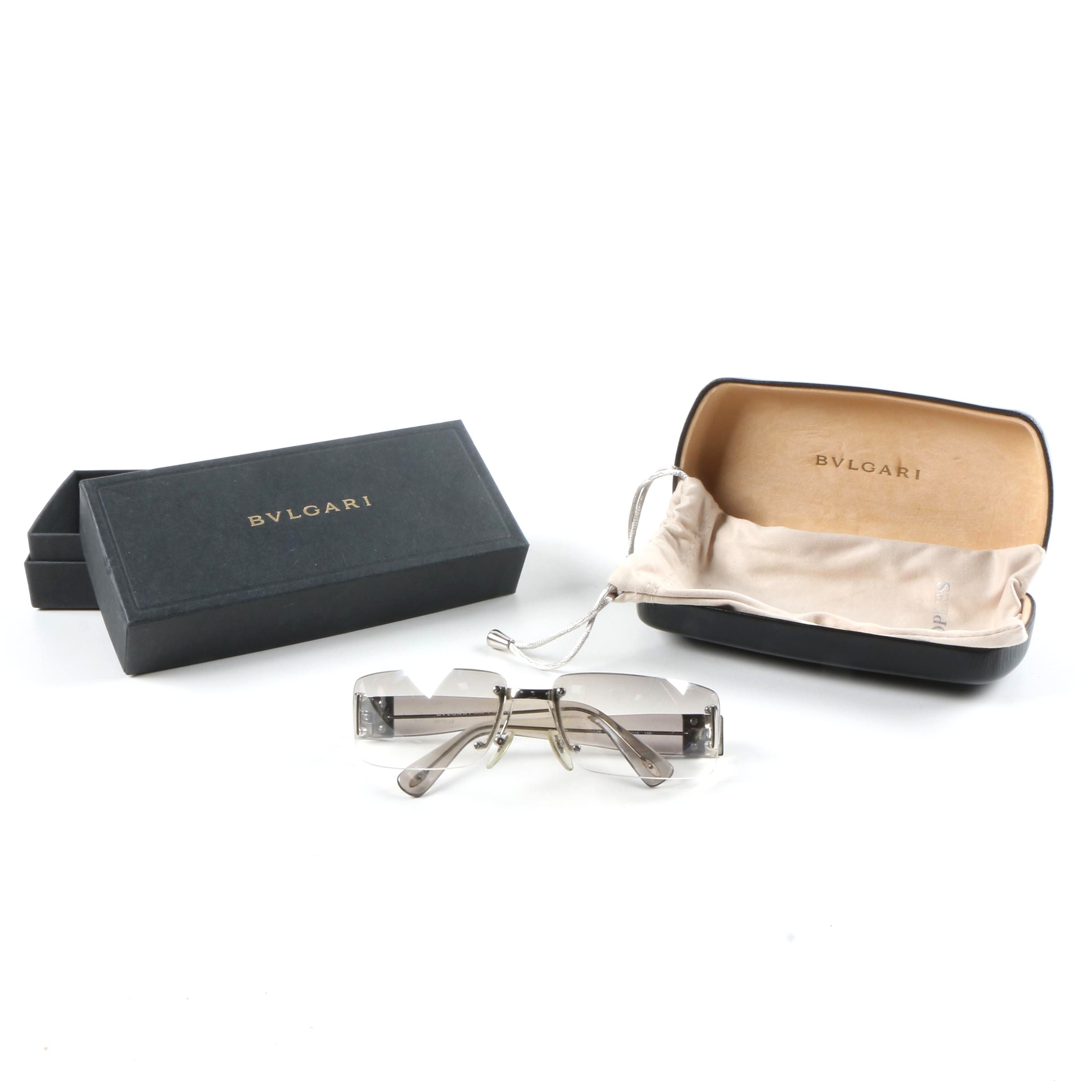 Bulgari Rimless Sunglasses